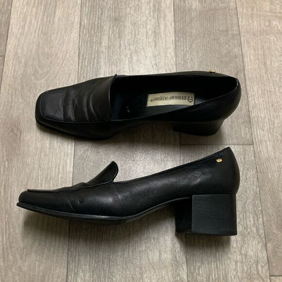 Etienne Aigner Painter Heeled Leather‎ Work Casual Slip On Loafers Shoes - Picture 1 of 8